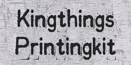 Kingthings Printingkit font