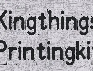 Kingthings Printingkit font