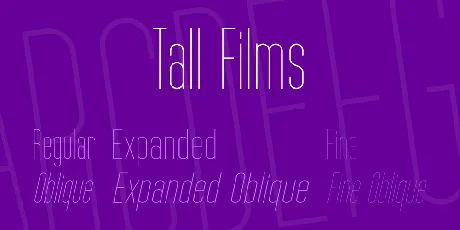 Tall Films font