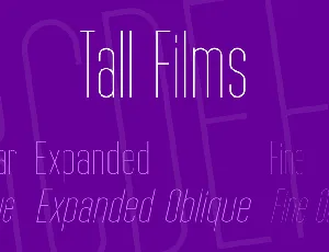 Tall Films font