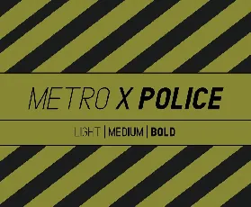 Metro Police Family font