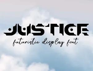 Justice Display font