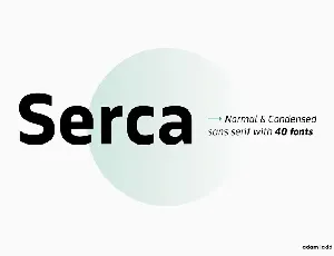 Serca font