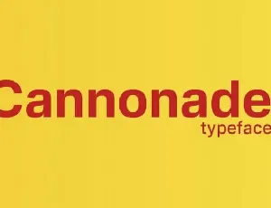 Cannonade Sans Serif font