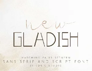 New Gladish Duo font