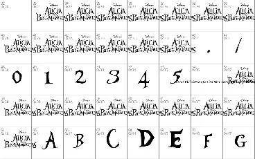 Alicia Wonderland font