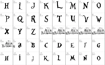 Alicia Wonderland font