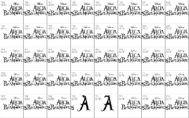 Alicia Wonderland font