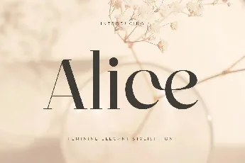 Alice font