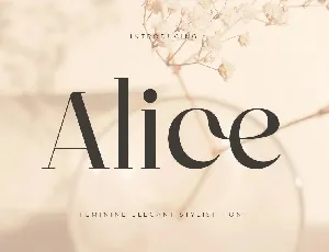 Alice font