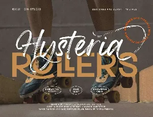 Hysteria Rollers font