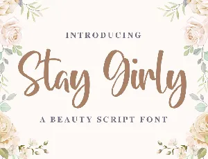 Stay Girly font