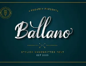 Ballano font