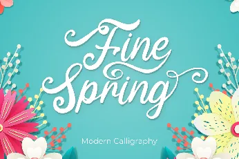 Fine Spring font