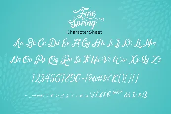 Fine Spring font