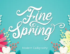 Fine Spring font