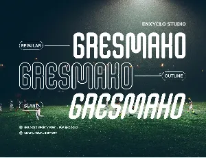 GRESMAKO font