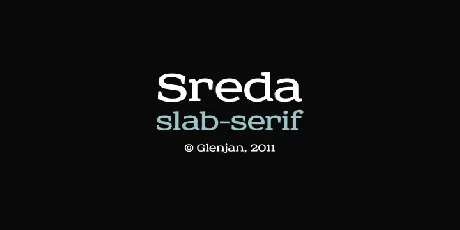 Sreda font