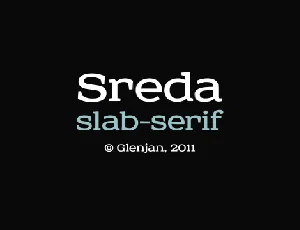 Sreda font