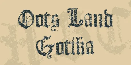 Dots Land Gotika font