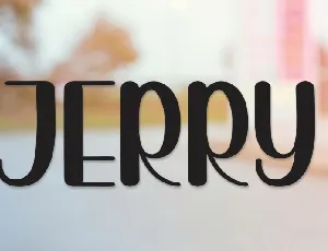 Jerry Display font