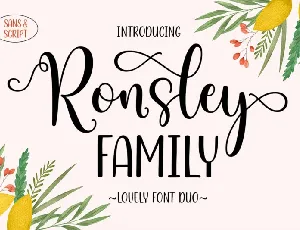 Ronsley Family font