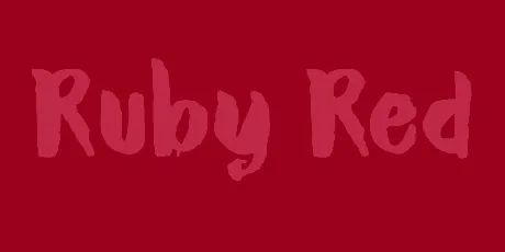 DK Ruby Red font