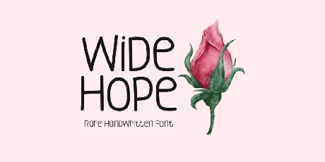 Wide Hope font