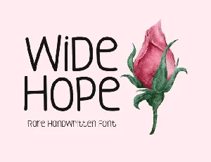 Wide Hope font