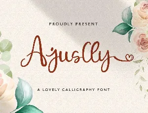 Ajuslly font