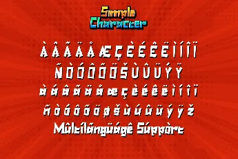 SimpleCharacter Demo font