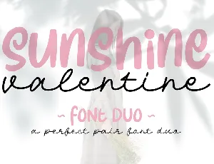 Sunshine Valentine Sans font