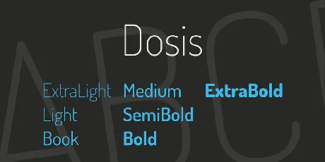 Dosis font