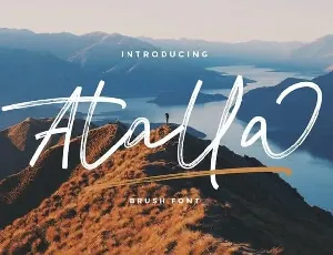 Atalla Brush font