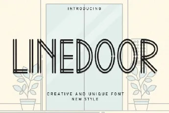 Linedoor Display font