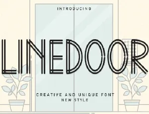 Linedoor Display font