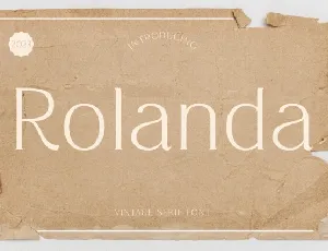 Rolanda Typeface font