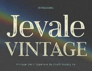 Jevale Vintage font