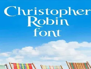 Christopher Robin font