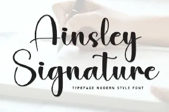 Ainsley Signature Typeface font