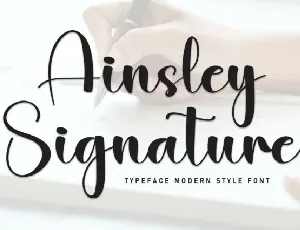 Ainsley Signature Typeface font