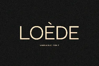 Loede font