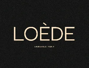 Loede font