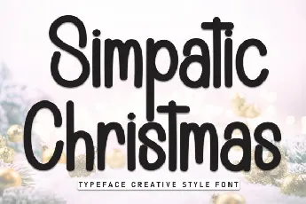 Simpatic Christmas Display font