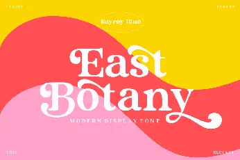 East Botany font