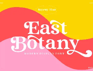 East Botany font