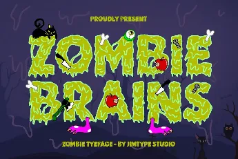 Zombie Brains-DEMO FONT