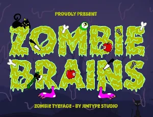 Zombie Brains-DEMO FONT