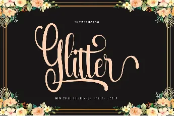 Glitter demo font