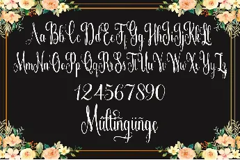 Glitter demo font